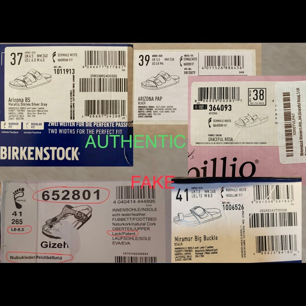 PART I: BIRKENSTOCK: REAL/AUTHENTIC v FAKE - Picture 4 of 8